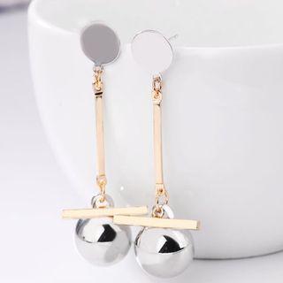 Bead Dangle Earring Rose Gold - One Size