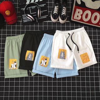 Animal-applique Shorts