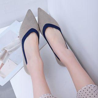 Knit Pointed Flats