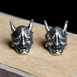 925 Sterling Silver Devil Earring