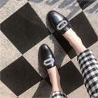 Jewel-front Loafers