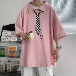 Necktie Print T-shirt