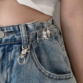 Set Of 1 / 2: Handcuff Pendant Alloy Jeans Waist Adjuster