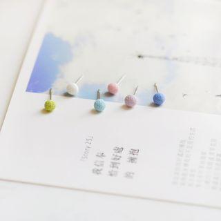Ceramic Bead Stud Earring