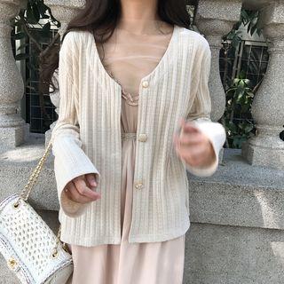 Embellished Button Cardigan