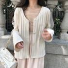 Embellished Button Cardigan