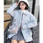 Drawstring Hem Padded Jacket