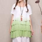 Layered Gradient Short-sleeve T-shirt