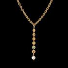 Faux Pearl Chain Necklace Sn1770 - Type A - Gold - One Size