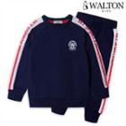 Set: Raglan-sleeve Lettering T-shirt + Band-waist Pants