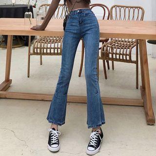 High Rise Boot-cut Jeans