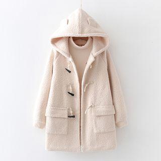 Hooded Fleece Duffle Coat