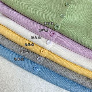 Button-down Crop Top In 7 Colors