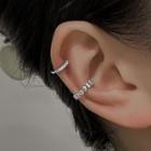 Alloy Cuff Earring 1 Pc - Clip On Earring - Silver - One Size