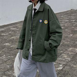 Patched Cargo Shirt Jacket