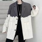 Knitted Panel Blazer