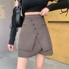 Asymmetrical Mini-skirt