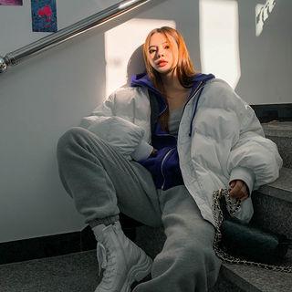 Reversible Oversized Zipped Puffer Jacket