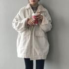 Single-breasted Fleece Lined Jacket
