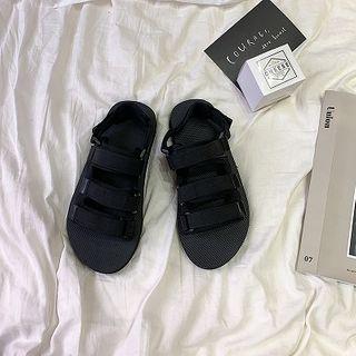 Adhesive Strap Slingback Sandals