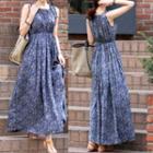 Floral Sleeveless Floral Maxi Sun Dress