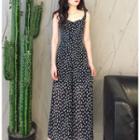Spaghetti Strap Chiffon Wide-leg Jumpsuit