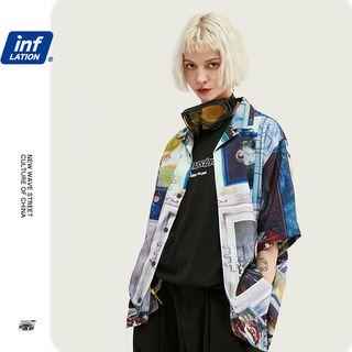 Unisex Loose-fit Printed Shirt