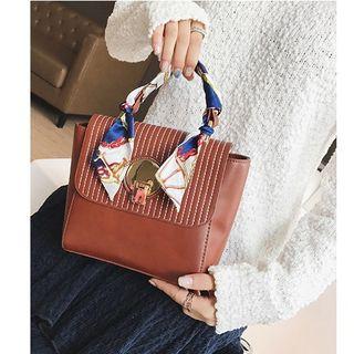 Printed Scarf Shoulder Bag