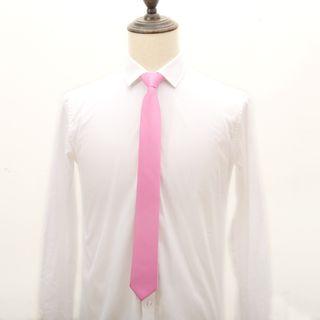 Pre-tied Neck Tie (6cm) Pink - One Size