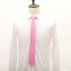 Pre-tied Neck Tie (6cm) Pink - One Size