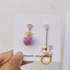 Non-matching Horse & Bobble Drop Earring / Clip-on Earring