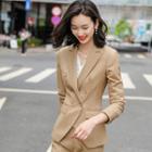 Double-breasted Blazer / Drawstring Blouse / Pencil Skirt / Straight-cut Pants