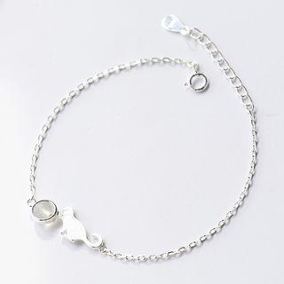 Cat Pendant Bracelet