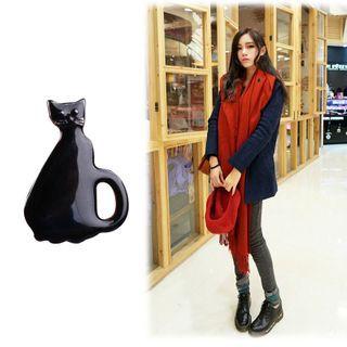 Glaze Cat Brooch As Shown In Figure - One Size