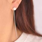 Faux-pearl Tassel Earrings