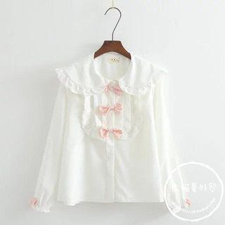 Bow Detail Peter Pan Blouse