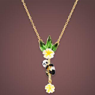 Panda Necklace Gold - One Size