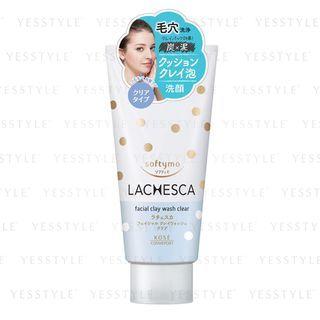 Kose - Softymo Lachesca Facial Clay Wash Clear 130g