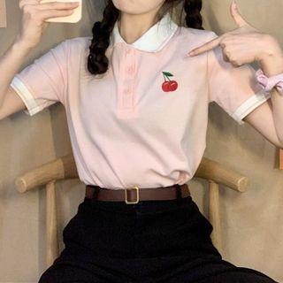 Cherry Short-sleeve Polo Shirt