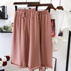 Wide-leg Pants Mauve - One Size