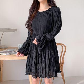 Tiered Crinkled Dress