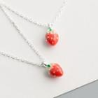 925 Sterling Silver Strawberry Pendant Necklace S925 Sterling Silver - One Size
