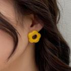 Flower Acrylic Earring 1 Pair - Yellow - One Size