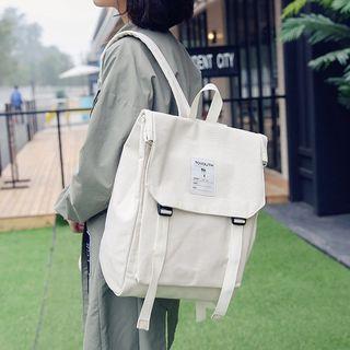 Applique Square Canvas Backpack