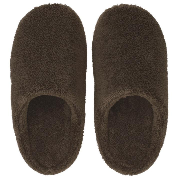 Micro Fiber Insole Cushion Slippers (l) (brown) 1 Pair