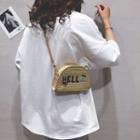 Embroidered Woven Zip Crossbody Bag