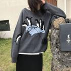 Penguin Pattern Sweater