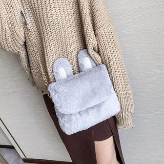 Fleece Rabbit Ear Chain Shoulder Bag