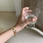 Wide Chain Bracelet Gold - One Size