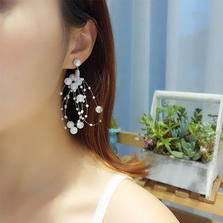 Faux Pearl Fringed Earring As Shown In Figure - One Size
